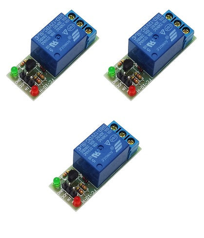 Lot de 3 modules relais arduino 12v 1 canal 220v 10a domotique pic dsp bras avr arm mcu ECLATS DESTOCKAGE