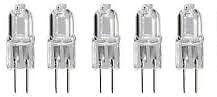 Lot de 5 ampoule g4 12v 20w blanc 3000h eclairage lumiere halogene ligne capsule jc ECLATS DESTOCKAGE
