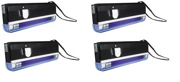 Lot de 4 lampes uv detecteur de faux billet lumiere noire lamp04tbl zluvb ultraviolet carte bancaire ECLATS DESTOCKAGE