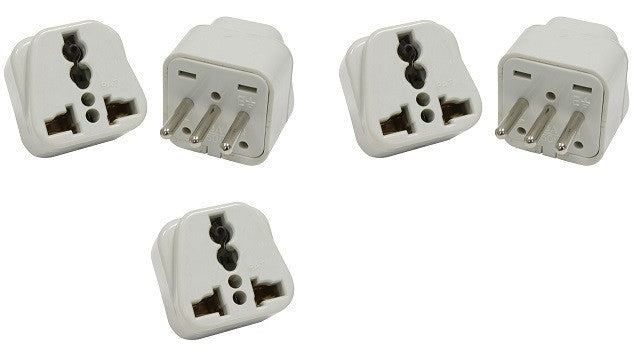 Lot de 5 adaptateur voyage italie uruguay vers prise europe convertisseur 10a fiche electrique - ECLATS DESTOCKAGE