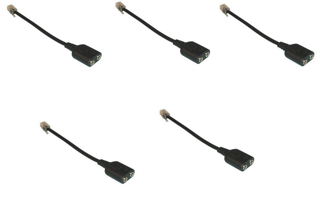 Lot de 5 adaptateurs Cisco casques telephone VOIP rj2 rj9 jack 3,5mm microphone IP phone ECLATS DESTOCKAGE