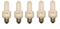 Lot de 5 ampoules fluo 12v compacte 4w 5w 6w 7w e27 économie énergie lumiere