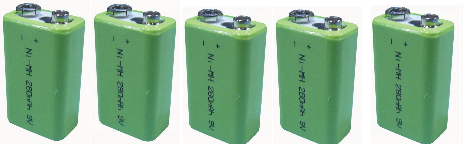 Lot de 5 batteries rechargeable 8.4v 9v 200ma nickel metal hybride 6f22 v7/8ham6 6lr61 - ECLATS DESTOCKAGE