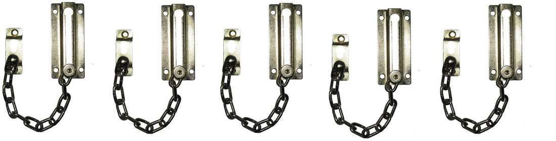 Lot de 5 chainettes de surete doree entrebailleur de porte chaine de securite appartement ECLATS DESTOCKAGE