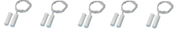 Lot de 5 contacts nf encastrable 9mm blanc 2 fils detecteur ouverture capteur magnetique pour alarme ECLATS DESTOCKAGE