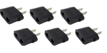 Lot de 6 adaptateur voyage convertisseur/americain japon usa prise us canada secteur france euro - ECLATS DESTOCKAGE