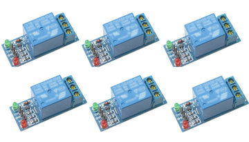 Lot de 6 module pic dsp bras avr arm mcu sg092-sz relais arduino 5v  1 canal 220v 10a domotique ECLATS DESTOCKAGE
