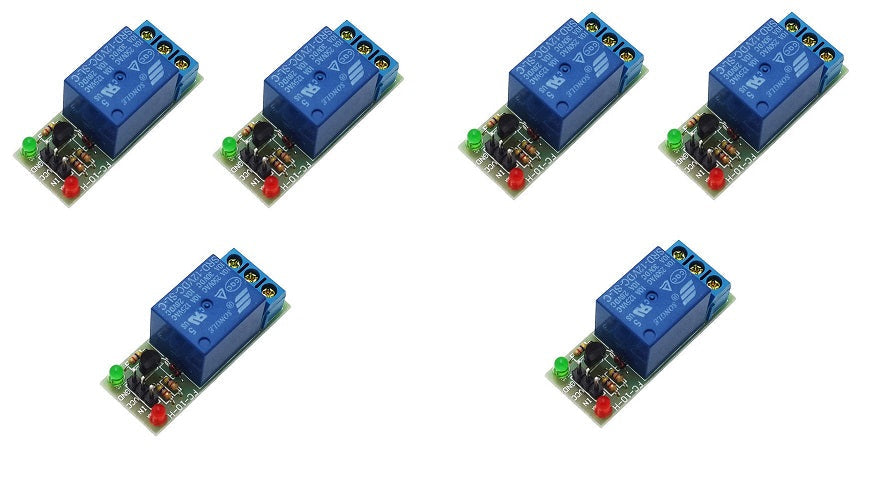 Lot de 6 modules relais arduino 12v 1 canal 220v 10a domotique pic dsp bras avr arm mcu ECLATS DESTOCKAGE