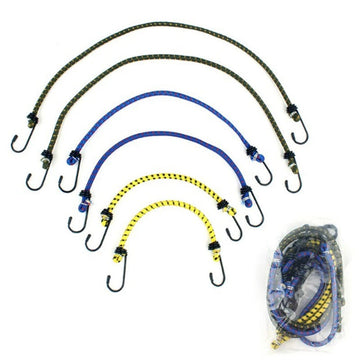 Lot de 6 sandows cordon 2 tendeur 30cm + 2 corde élastique 40cm + 2 sandow 60cm ECLATS DESTOCKAGE
