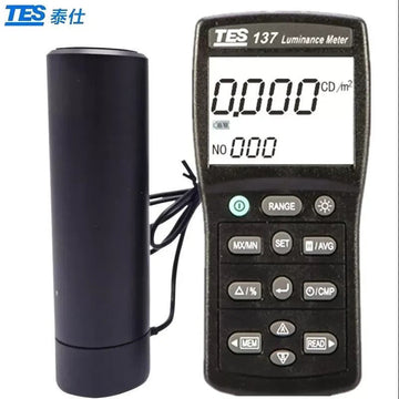 Luminance mètre TES-137 double affichage LCD à 4 chiffres tes137 testeur de luminosité Lux mètre ECLATS DESTOCKAGE