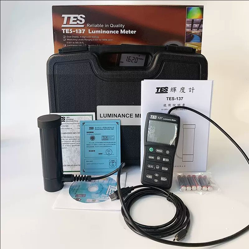 Luminance mètre TES-137 luminancemetre LCD 4 chiffres tes137 testeur de luminosité Luxmetre ECLATS DESTOCKAGE