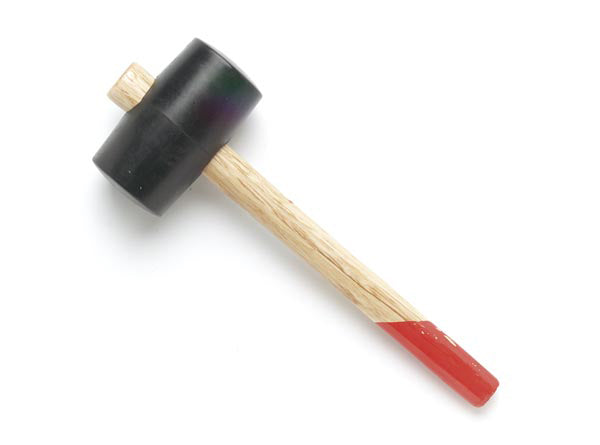 Maillet bois caoutchouc 500g marteau perel 3148-500 - ECLATS DESTOCKAGE
