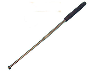 Matraque baton telescopique 26' + housse 26/67cm ø25mm noir acier trempe arme anti agression self défense MATTL 2009961530050 ECLATS DESTOCKAGE