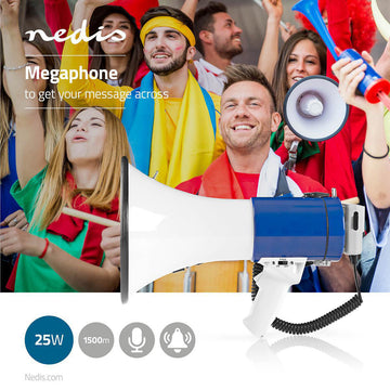 Megaphone 20w 25w 30w 300 1500m MEPH200WT 135db microphone sirene porte voix micro bandouliere ECLATS DESTOCKAGE