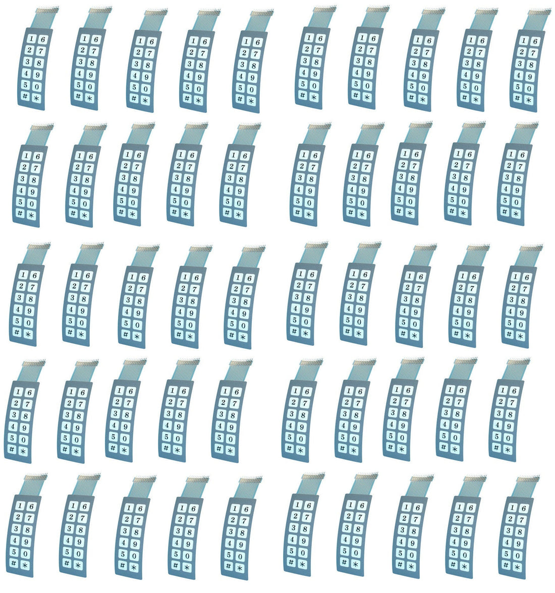 50 Membranes pour clavier electronique etanche sa223 sa223b systeme alarme automatisme de portail ECLATS DESTOCKAGE
