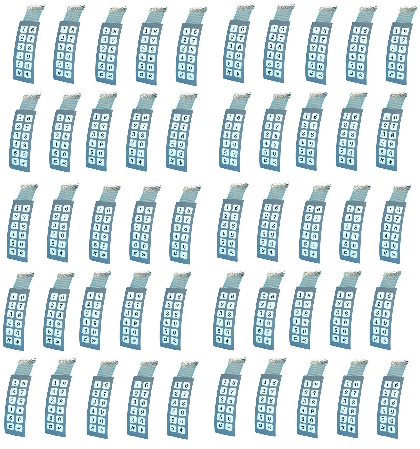 50 Membranes pour clavier electronique etanche sa223 sa223b systeme alarme automatisme de portail ECLATS DESTOCKAGE