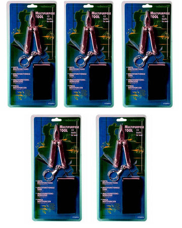 5 Mini pince 12 fonctions tournevis plat cruciforme petit grand couteau lime à ongles ciseau porte cles pince a couder vtmpp4 ECLATS DESTOCKAGE