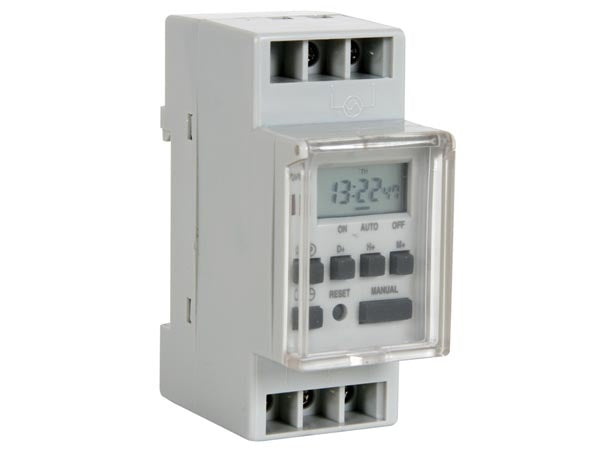 Minuterie hebdomadaire électronique alimentation sortie 1 x commutateur-inverseur ECLATS DESTOCKAGE