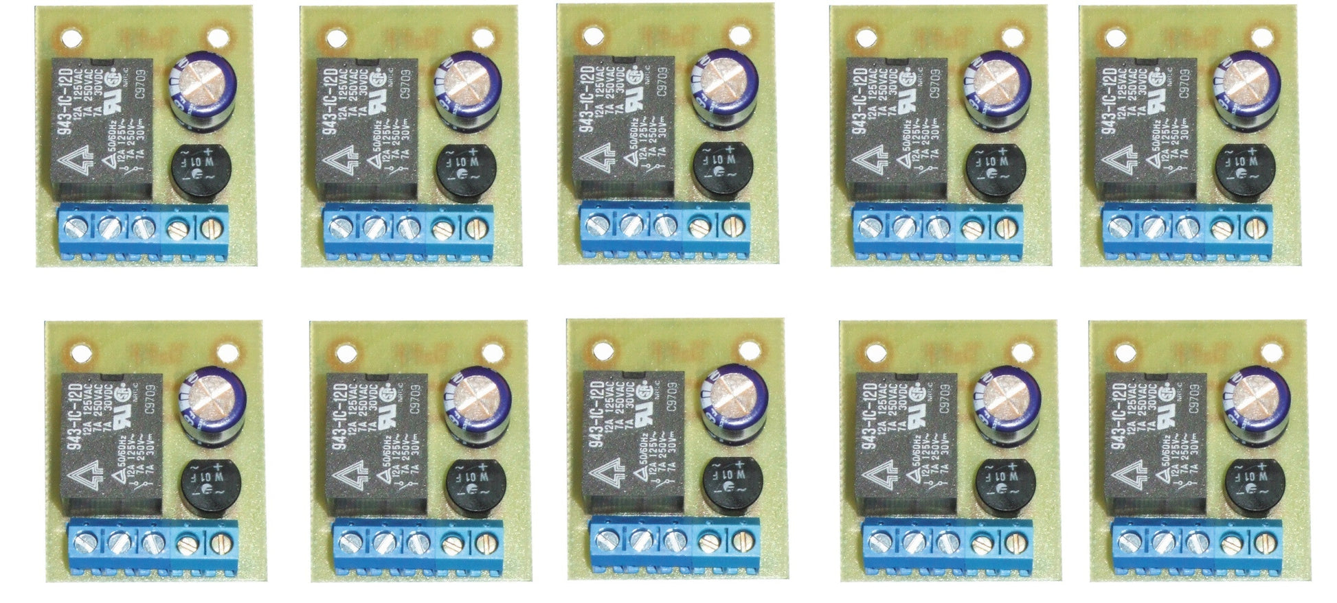 10 Module relais 12v ac ou dc 1 contact no nf convertisseur tension ca cc ECLATS DESTOCKAGE