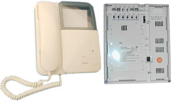 Moniteur surveillance video n/b 4'' 8cm supplémentaire pour portier pv4en braitek av 2000df ECLATS DESTOCKAGE