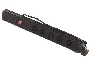 Multiprises Parasurtenseur 5 prises francaises câble 1.5 m 5 prises - ECLATS DESTOCKAGE