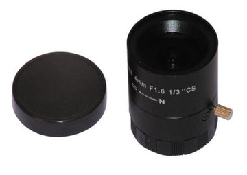 Objectif de camera 4mm f1.6 1/3 cs iris reglage manuel video surveillance fh0416f - ECLATS DESTOCKAGE