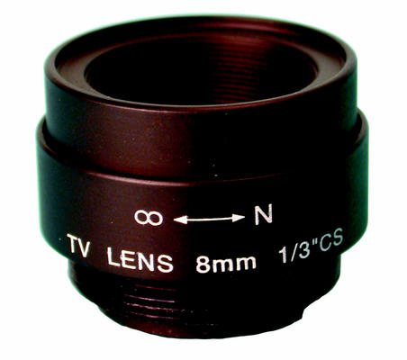 Objectif de camera 8mm 1/3 cs iris sans diaphragme caml3b video surveillance - ECLATS DESTOCKAGE