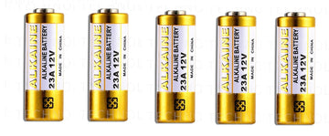 Pack 5 piles 12v alcaline lr23 33mah gp23a 23a pour télécommande alarme antivol ECLATS DESTOCKAGE