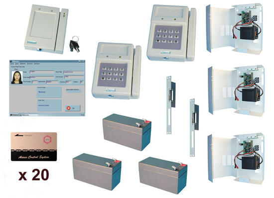 Pack controle 2 acces pointeuse lecteur carte contrôle d'acces packs acces application domotique ECLATS DESTOCKAGE