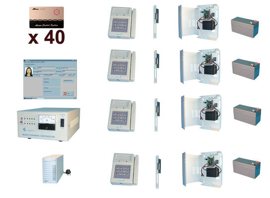 Pack controle 4 acces pointeuse lecteur badge contrôle d'acces packs acces application domotique ECLATS DESTOCKAGE