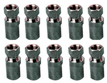Pack de 10 fiches f a visser 10.4mm pour cable coaxial 11prtc 11vrtc ø10mm 7c2v ø11mm kx8 rg11 ECLATS DESTOCKAGE
