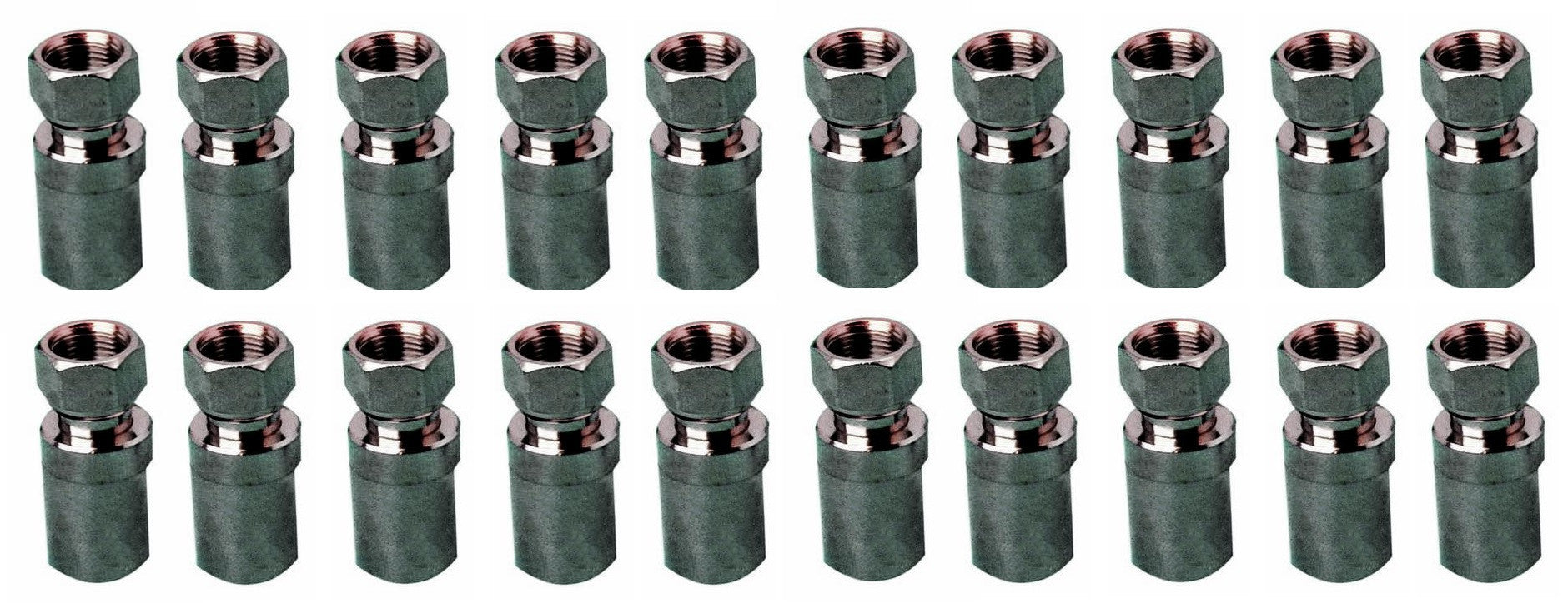 Pack de 20 fiches f a visser 10.4mm pour cable coaxial 11prtc 11vrtc ø10mm 7c2v ø11mm kx8 rg11 ECLATS DESTOCKAGE