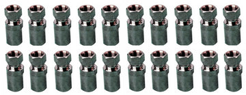 Pack de 20 fiches f a visser 10.4mm pour cable coaxial 11prtc 11vrtc ø10mm 7c2v ø11mm kx8 rg11 ECLATS DESTOCKAGE