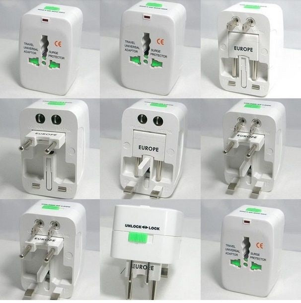 Pack de 5 adaptateurs secteur prise electrique universel voyage - ECLATS DESTOCKAGE