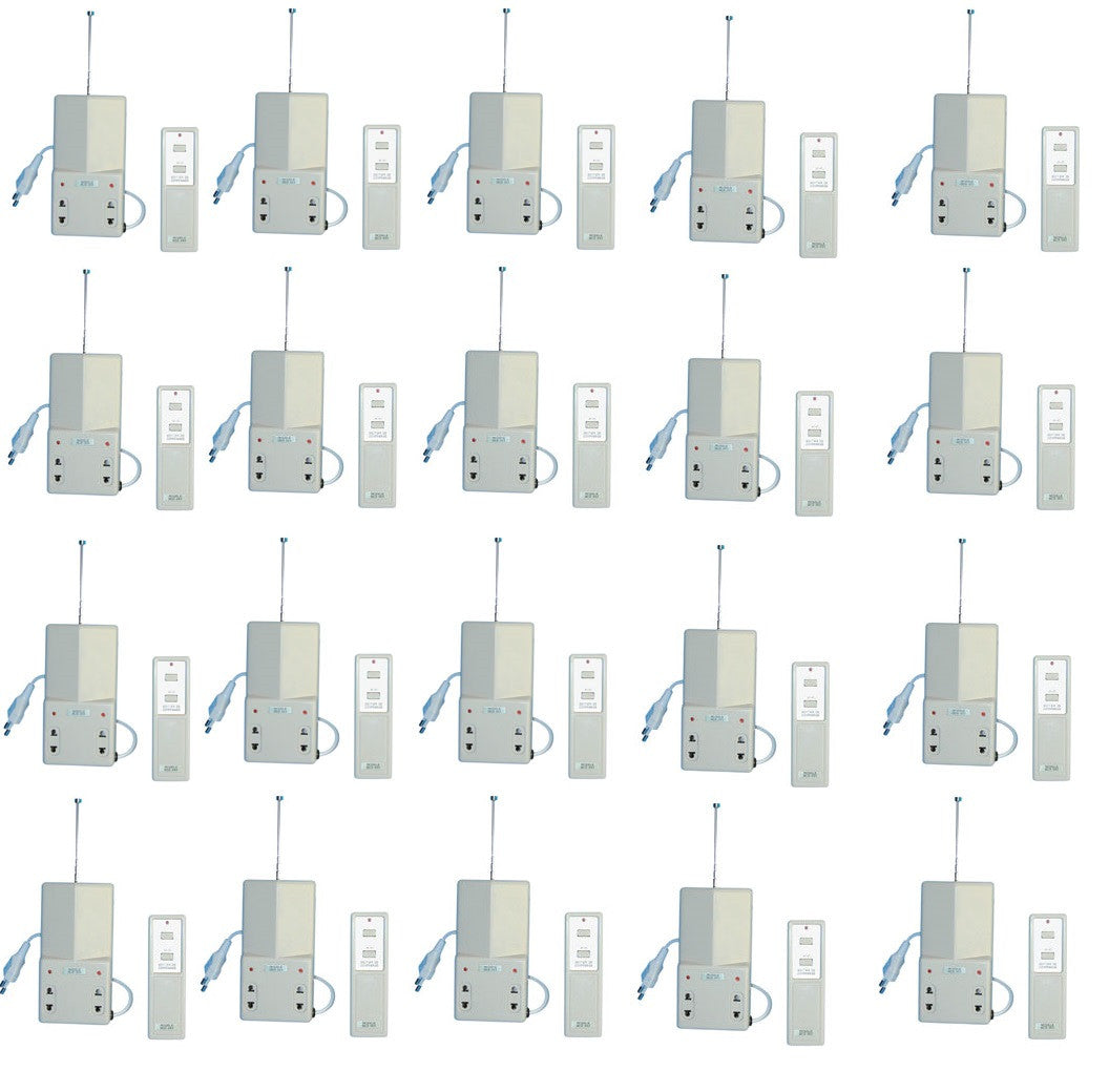 Pack de 20 interrupteurs electriques radio a distance 1 canal 10/30m 220vca eclairage domotique ECLATS DESTOCKAGE