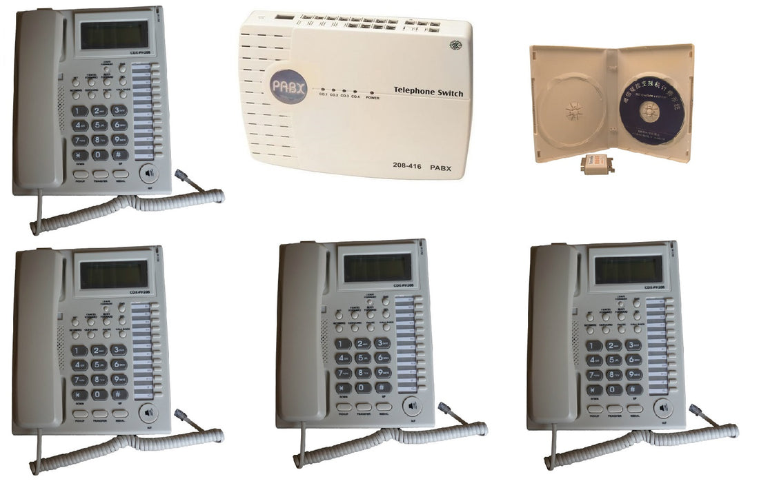 Pack Pabx central standard telephonique 3 lignes 12 postes téléphone - ECLATS DESTOCKAGE