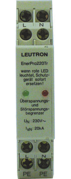 Parafoudre electrique rail din 220v 16a type 2 20ka parasurtenseur surtension enerpro 220tr/20ka ECLATS DESTOCKAGE