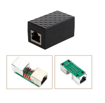 Parafoudre Parasurtenseur Blindé RJ45 LAN Adaptateur Ethernet Réseau ECLATS DESTOCKAGE