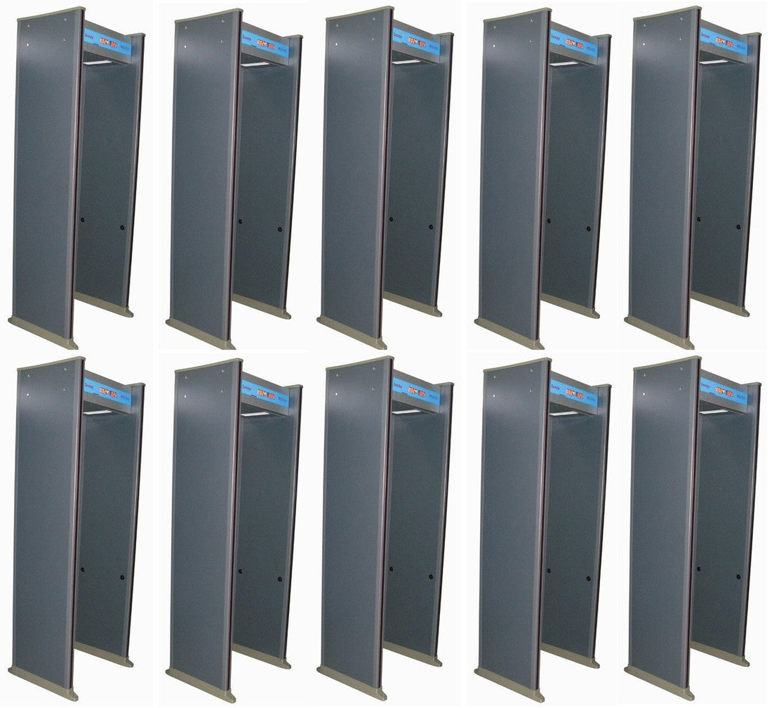 10 Portiques detecteur metaux 6 zone etanche pour exterieur aeroport comptage securite exposition cirque ECLATS DESTOCKAGE