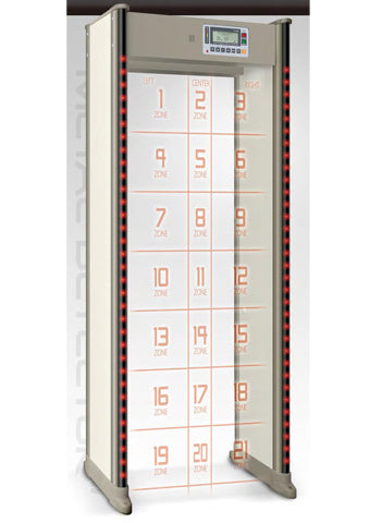 Portique sécurité detecteur de metaux 21 zones ts1252 gare magasin aeroport  banque hopital ECLATS DESTOCKAGE