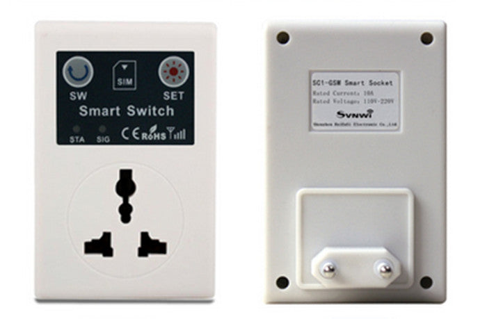 Prise interrupteur gsm télécommande par appel telephonique ou un SMS pour allumer la lumiere ECLATS DESTOCKAGE