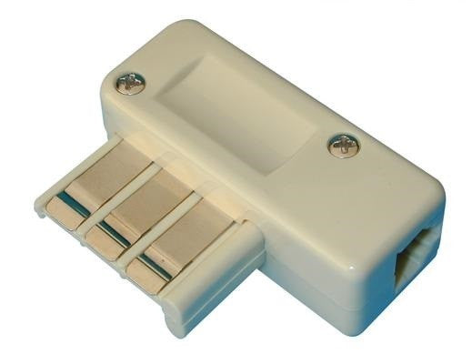 Prise telephonique mâle usa 6 plots adaptateur convertisseur fiche telephone us amerique tcf7 - ECLATS DESTOCKAGE