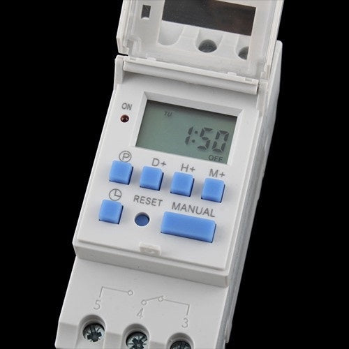 Programmateur 2200w 220v 230v horaire 50/60hz interrupteur din rail horloge hebdomadaire ECLATS DESTOCKAGE