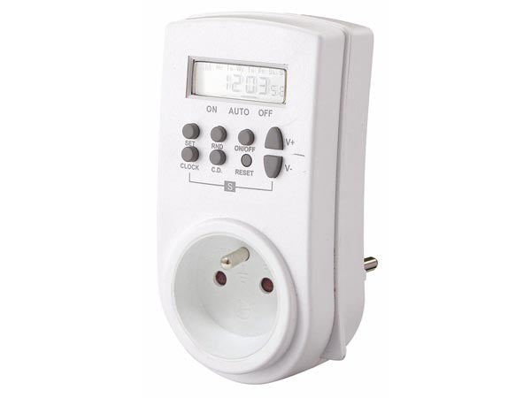 Programmateur 7 jours 230v 3500w minuteur horaire hebdomadaire minuterie 220v 10 programmes ECLATS DESTOCKAGE