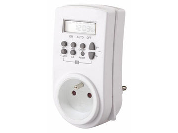 Programmateur hebdomadaire e305w 7 jours 230v 3500w minuteur horaire minuterie 220v 10 programmes ECLATS DESTOCKAGE