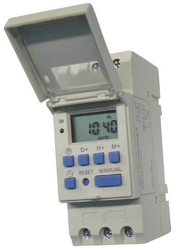 Programmateur horaire 220v 2200w interrupteur rail din horloge hebdomadaire minuterie 230v ECLATS DESTOCKAGE