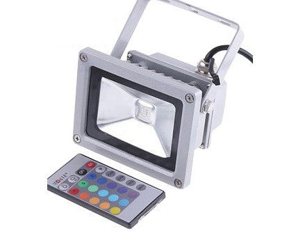 Projecteur a led 220v 10w avec telecommande étanche rgb ECLATS DESTOCKAGE