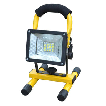 Projecteur LED Rechargeable 30W USB Spot eclairage Portable, Lampe IP65 Etanche sans batterie ECLATS DESTOCKAGE