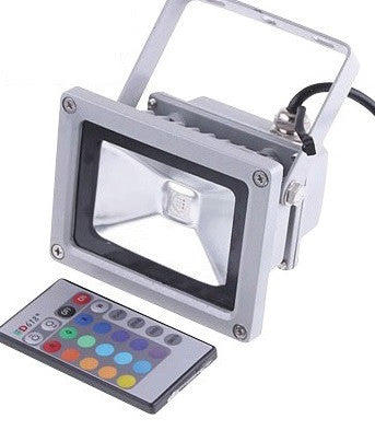 Projecteur led rgb étanche 220v 10w telecommande ECLATS DESTOCKAGE