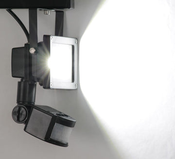 Projecteur lumière 220v 10w avec détecteur de mouvement ip65 blanc ECLATS DESTOCKAGE